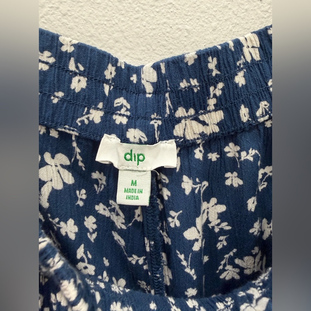 Dip Blue Floral Pattern Wide Pants size M - Picture 9 of 11